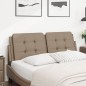 vidaXL Cabecero de cama acolchado cuero sintético capuchino 140 cm vidaXL Cabecero de cama acolchado cuero sintético capuchino 140 cm