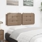 vidaXL Cabecero de cama acolchado cuero sintético capuchino 140 cm vidaXL Cabecero de cama acolchado cuero sintético capuchino 140 cm