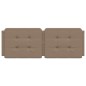 vidaXL Cabecero de cama acolchado cuero sintético capuchino 140 cm vidaXL Cabecero de cama acolchado cuero sintético capuchino 140 cm