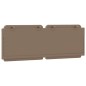 vidaXL Cabecero de cama acolchado cuero sintético capuchino 140 cm vidaXL Cabecero de cama acolchado cuero sintético capuchino 140 cm