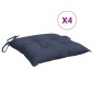 vidaXL Cojines para silla 4 uds tela Oxford azul marino 40x40x7 cm vidaXL Cojines para silla 4 uds tela Oxford azul marino 40x40x7 cm