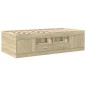 vidaXL Tumbona con cajones madera ingeniería roble Sonoma 90x190 cm vidaXL Tumbona con cajones madera ingeniería roble Sonoma 90x190 cm
