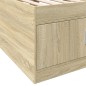vidaXL Tumbona con cajones madera ingeniería roble Sonoma 90x190 cm vidaXL Tumbona con cajones madera ingeniería roble Sonoma 90x190 cm