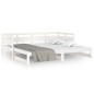 vidaXL Sofá cama extraíble madera maciza de pino blanco 2x(90x200) cm vidaXL Sofá cama extraíble madera maciza de pino blanco 2x(90x200) cm