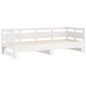vidaXL Sofá cama extraíble madera maciza de pino blanco 2x(90x200) cm vidaXL Sofá cama extraíble madera maciza de pino blanco 2x(90x200) cm