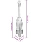 vidaXL Ancla plegable con cuerda hierro maleable plateado 6 kg vidaXL Ancla plegable con cuerda hierro maleable plateado 6 kg