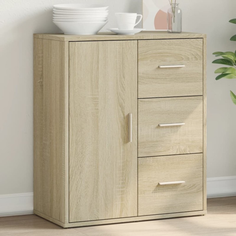 vidaXL Aparador de madera de ingeniería roble Sonoma 60x31x70 cm vidaXL Aparador de madera de ingeniería roble Sonoma 60x31x70 cm