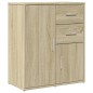 vidaXL Aparador de madera de ingeniería roble Sonoma 60x31x70 cm vidaXL Aparador de madera de ingeniería roble Sonoma 60x31x70 cm