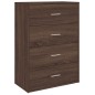 vidaXL Aparador de madera de ingeniería roble marrón 60x31x84 cm vidaXL Aparador de madera de ingeniería roble marrón 60x31x84 cm
