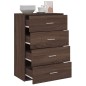 vidaXL Aparador de madera de ingeniería roble marrón 60x31x84 cm vidaXL Aparador de madera de ingeniería roble marrón 60x31x84 cm