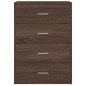 vidaXL Aparador de madera de ingeniería roble marrón 60x31x84 cm vidaXL Aparador de madera de ingeniería roble marrón 60x31x84 cm