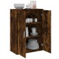 vidaXL Aparador de madera de ingeniería roble ahumado 60x31x84 cm vidaXL Aparador de madera de ingeniería roble ahumado 60x31x84 cm
