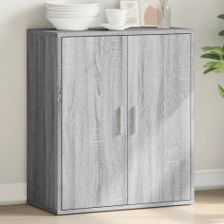 vidaXL Aparador de madera de ingeniería gris Sonoma 79x38x80 cm