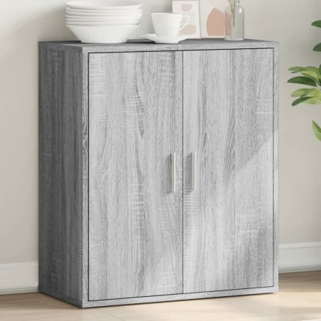 vidaXL Aparador de madera de ingeniería gris Sonoma 79x38x80 cm