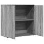 vidaXL Aparador de madera de ingeniería gris Sonoma 79x38x80 cm vidaXL Aparador de madera de ingeniería gris Sonoma 79x38x80 cm