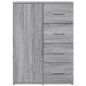 vidaXL Aparador de madera de ingeniería gris Sonoma 59x39x80 cm vidaXL Aparador de madera de ingeniería gris Sonoma 59x39x80 cm