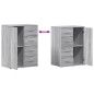 vidaXL Aparador de madera de ingeniería gris Sonoma 59x39x80 cm vidaXL Aparador de madera de ingeniería gris Sonoma 59x39x80 cm