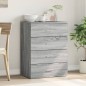 vidaXL Aparador de madera de ingeniería gris Sonoma 60x39x80 cm vidaXL Aparador de madera de ingeniería gris Sonoma 60x39x80 cm