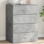 vidaXL Aparador de madera de ingeniería gris hormigón 60x39x80 cm vidaXL Aparador de madera de ingeniería gris hormigón 60x39x80 cm
