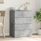 vidaXL Aparador de madera de ingeniería gris hormigón 60x39x80 cm vidaXL Aparador de madera de ingeniería gris hormigón 60x39x80 cm