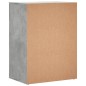 vidaXL Aparador de madera de ingeniería gris hormigón 60x39x80 cm vidaXL Aparador de madera de ingeniería gris hormigón 60x39x80 cm