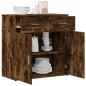 vidaXL Aparador de madera de ingeniería roble ahumado 79x38x80 cm vidaXL Aparador de madera de ingeniería roble ahumado 79x38x80 cm