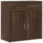vidaXL Aparador de madera de ingeniería marrón roble 79x38x80 cm