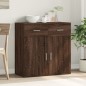 vidaXL Aparador de madera de ingeniería marrón roble 79x38x80 cm