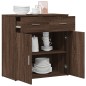 vidaXL Aparador de madera de ingeniería marrón roble 79x38x80 cm