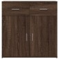 vidaXL Aparador de madera de ingeniería marrón roble 79x38x80 cm