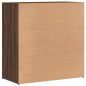 vidaXL Aparador de madera de ingeniería marrón roble 79x38x80 cm