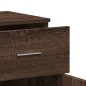 vidaXL Aparador de madera de ingeniería marrón roble 79x38x80 cm