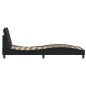 vidaXL Estructura de cama con cabecero cuero sintético negro 80x200 cm vidaXL Estructura de cama con cabecero cuero sintético negro 80x200 cm