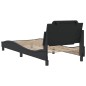vidaXL Estructura de cama con cabecero cuero sintético negro 80x200 cm vidaXL Estructura de cama con cabecero cuero sintético negro 80x200 cm