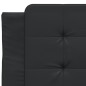 vidaXL Estructura de cama con cabecero cuero sintético negro 80x200 cm vidaXL Estructura de cama con cabecero cuero sintético negro 80x200 cm