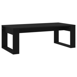 vidaXL Mesa de centro madera de ingeniería negro 102x50x35 cm