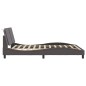 vidaXL Estructura de cama con cabecero cuero sintético gris 160x200cm vidaXL Estructura de cama con cabecero cuero sintético gris 160x200cm