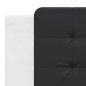 vidaXL Estructura de cama con cabecero cuero sintético blanco y negro vidaXL Estructura de cama con cabecero cuero sintético blanco y negro