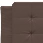 vidaXL Cama con colchón cuero sintético marrón 100x200 cm vidaXL Cama con colchón cuero sintético marrón 100x200 cm