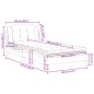 vidaXL Cama con colchón cuero sintético marrón 100x200 cm vidaXL Cama con colchón cuero sintético marrón 100x200 cm