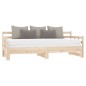 vidaXL Sofá cama extraíble madera maciza de pino 2x(90x200) cm vidaXL Sofá cama extraíble madera maciza de pino 2x(90x200) cm