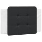 vidaXL Cama con colchón cuero sintético blanco y negro 100x200 cm vidaXL Cama con colchón cuero sintético blanco y negro 100x200 cm