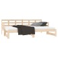 vidaXL Sofá cama extraíble madera maciza de pino 2x(90x200) cm vidaXL Sofá cama extraíble madera maciza de pino 2x(90x200) cm
