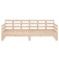 vidaXL Sofá cama extraíble madera maciza de pino 2x(90x200) cm vidaXL Sofá cama extraíble madera maciza de pino 2x(90x200) cm