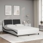 vidaXL Cama con colchón cuero sintético blanco y negro 120x200 cm vidaXL Cama con colchón cuero sintético blanco y negro 120x200 cm