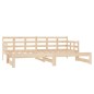 vidaXL Sofá cama extraíble madera maciza de pino 2x(90x200) cm vidaXL Sofá cama extraíble madera maciza de pino 2x(90x200) cm