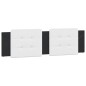 vidaXL Cama con colchón cuero sintético negro y blanco 180x200 cm vidaXL Cama con colchón cuero sintético negro y blanco 180x200 cm