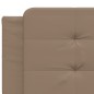 vidaXL Cama con colchón cuero sintético capuchino 200x200 cm vidaXL Cama con colchón cuero sintético capuchino 200x200 cm