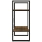 vidaXL Estantería contrachapada 2 niveles roble marrón 60x30x70 cm vidaXL Estantería contrachapada 2 niveles roble marrón 60x30x70 cm