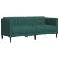 vidaXL Juego de sofás 2 piezas tela verde oscuro vidaXL Juego de sofás 2 piezas tela verde oscuro